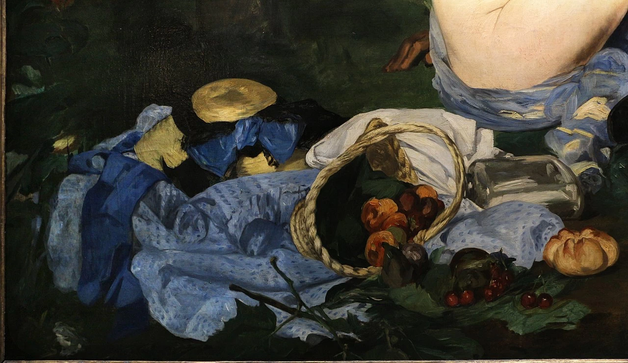  78-Édouard Manet, Colazione sull'erba, 1863-Museo d'Orsay, Parigi-dettaglio 3 